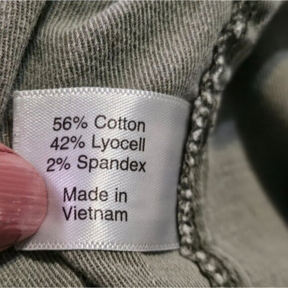 Lane Bryant Cinch Waist Utility Jacket Army Green Size 14 - Picture 13 of 14